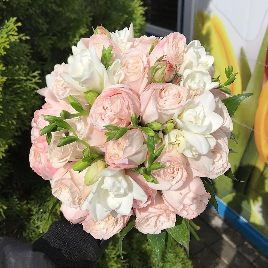 Свадебный букет невесты № 19 "Московские Нежности"