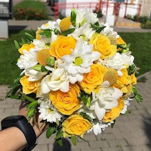 Свадебный букет № 7 из роз "Невеста из Москвы"