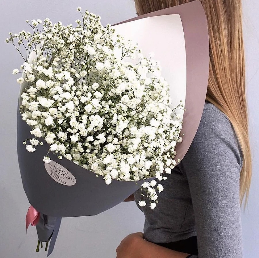 Букет "Из Московской Гипсофилы"