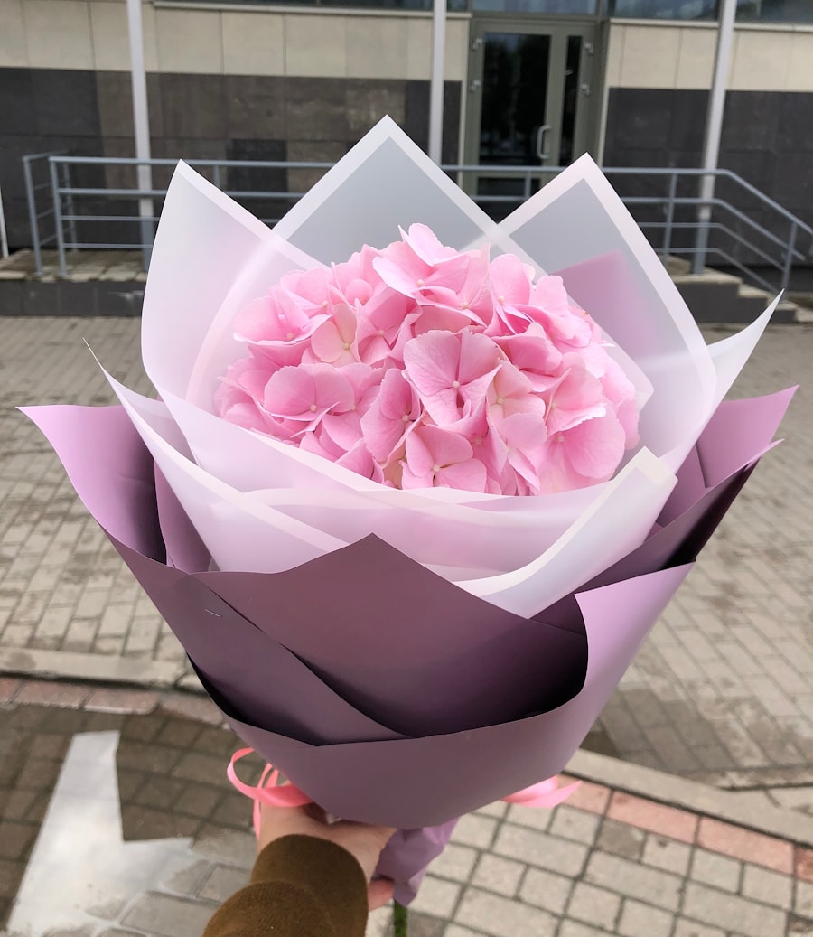 БУКЕТ "Розовая Гортензия"