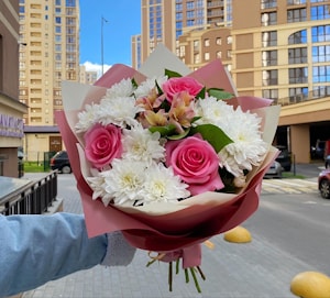 Букет "Розовое небо Москвы"